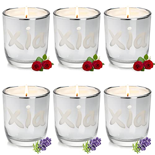 6 Pack Lavender Rose Candles Mothers Day Women Gift Set, 39 Oz 300 Hours Long Lasting Natural Soy Wax Candles, Aromatherapy Jar Candles, Birthday Holiday Gifts #TOP16