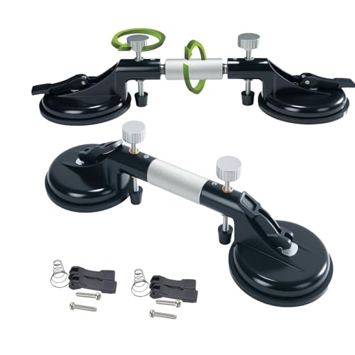 2PCS 6INCH Seam Setter Granite Adjustable Suction Cup for Countertops Installation Tools Seam Leveling and Joining for Tile Marble Slab Quartz Stone