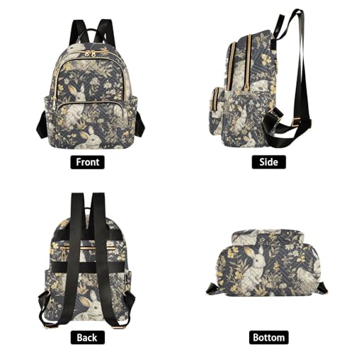 Sac à dos lapin gris compact léger pour femme active - 2