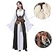 SUMGOGO 5PCS Renaissance Costume Corset Belt Pouch Potion Bottle Vila Sword Frog Hook Medieval Festival Halloween Accessory (Brown, S-Waist/25.6