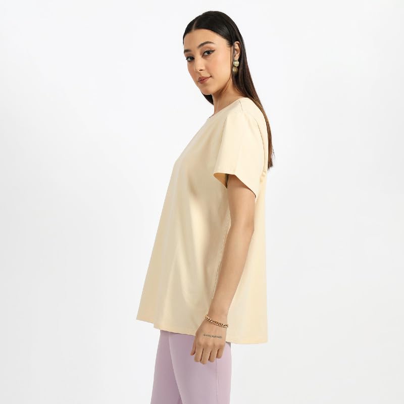 Image of BlissClub Women The Last Tee - Boyfriend tee | Women's t-Shirt | Sleeves | Hip Covering | Cotton Tee