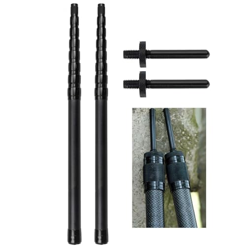 BBQCTR タープポール 軽量 カーボン ポール 伸縮 270cm キャノピーポール 2本セット コンパクト テントポール (270cm)