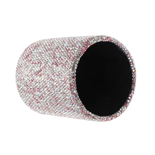 Organisateur pinceaux maquillage paillettes rose pot à crayons portable stable