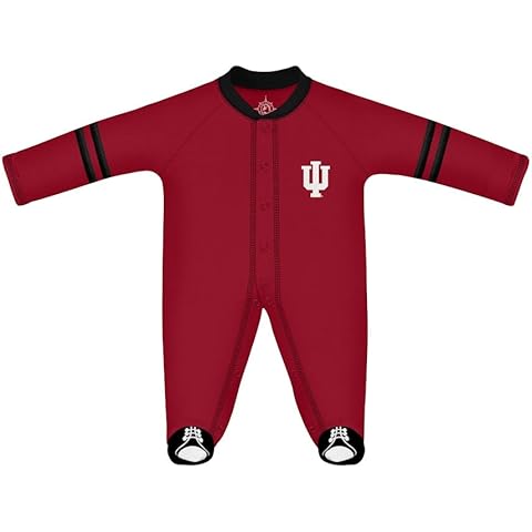 Creative Knitwear College Baby Infant Sports Shoe Footed Romper- Indiana Hoosiers Cover