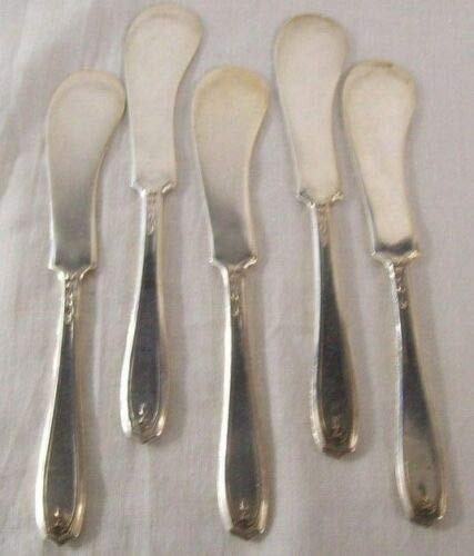 Silverplate 5 Piece Butter Knives