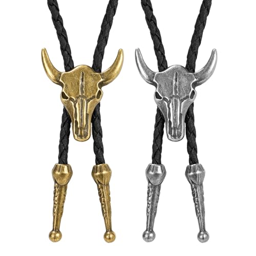 Image of Bolo Tie for Women Men, Western Bolo Tie Rodeo Cowgirl Cowboy Tie Bolo Ties Cowboy Accessories for Men Women