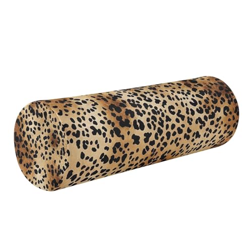 GOODOLD Leopard Print Neck Roll Pillow
