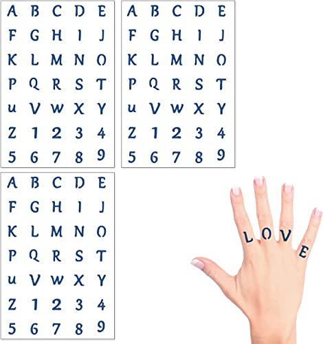 タトゥーシール 字母 ヘナタトゥー 3枚セット 刺青シール 入れ墨シール タトゥーステッカー 防水 長持ち 簡単貼る 可愛い おしゃれ レディース メンズ シルバー 30枚セット