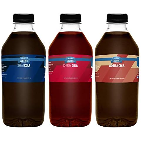 Ralph's 32oz Cane Sugar Sparkling Water Soda Maker Flavors Pack | Cola | Cherry Cola | Vanilla Cola | 3 Pack | Sodamix Cover