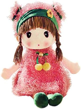 HWD Kawaii 17 inch Stuffed Plush Girl Toy Doll . Good Gift for Kids Baby Lover.(Pink)
