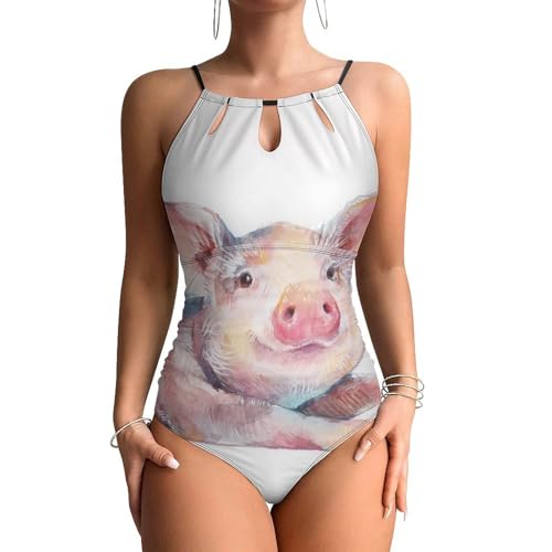 Swimsuit monokini pour camoufler les rondeurs et aplatir le ventre
