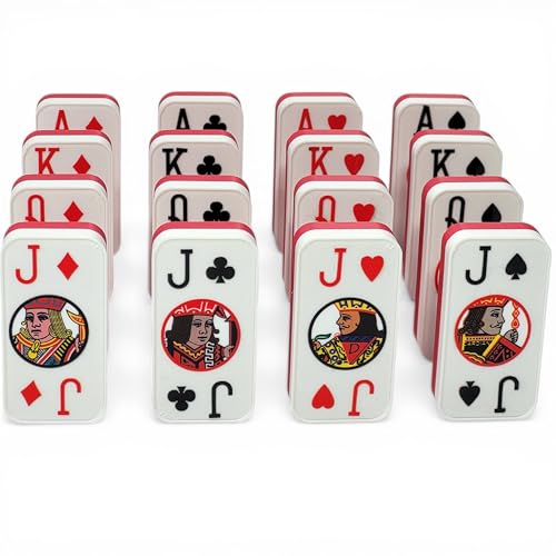 Cardian Poker Dominoes, Dos Tonos, Plástico Durable miniatura 4