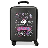 Joumma Sanrio Kuromi Retro Pop Maleta de Cabina Negro 38x55x20 cms Rígido 2 kgs Cierre de combinación Lateral ABS 2 kgs 35L Equipaje de Mano