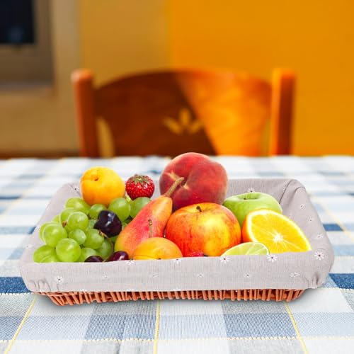 Panier en osier tressé haute résistance à texture délicate tissée