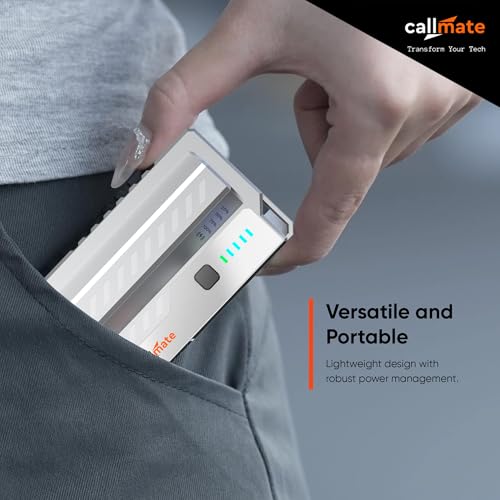 Image of Callmate Shotgun 23W PD Fast Charging 15000mAh Power Bank with USB-C PD Output, Lightweight & Portable, Replaceable Cells with 3X 5000mAh for Smartphone (Lithium-Ion, 3X 5000mAh)