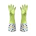 Produktbild FASBHI Abwasch-Handschuhe, Küche Dicke Kautschuklatex Wäsche Kleidung wasserdicht Kunststoff-Gummi-Haushalt Winter Plus Samt,B