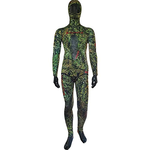 muta due pezzi 5,5mm Salvimar Kromick, Muta Pesca Subacquea Uomo, Camu, S