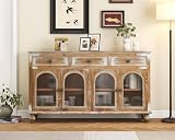 LKTART 59' Solid Wood Sideboard Buffet Storage...