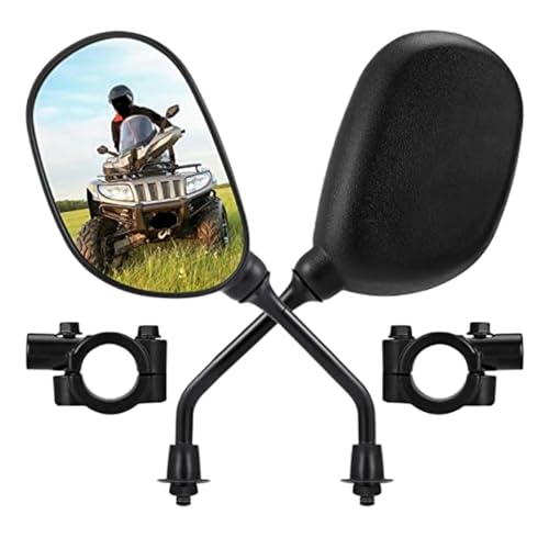 Rétroviseur guidon 8mm moto scooter ATV cyclomoteur avec miroir type boule