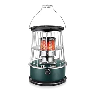 Draagbare kerosinekachel, campingverwarming, geen elektriciteit, campingverwarmer voor noodverwarming, mobiele kerosine-kachelbrander, inhoud 6,0 liter, met opbergtas