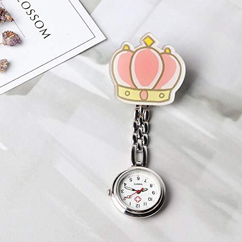 Herren Damen Analog Uhr Taschenuhr,Quarz Sport Clip-on Krankenschwester Taschenuhr,medizinisches Personal hängende Taschenuhr-04,Klassiker