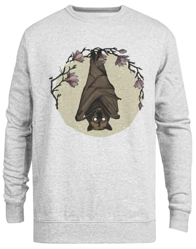 Pull ras du cou unisexe gris Bacrazy en maille douce confortable