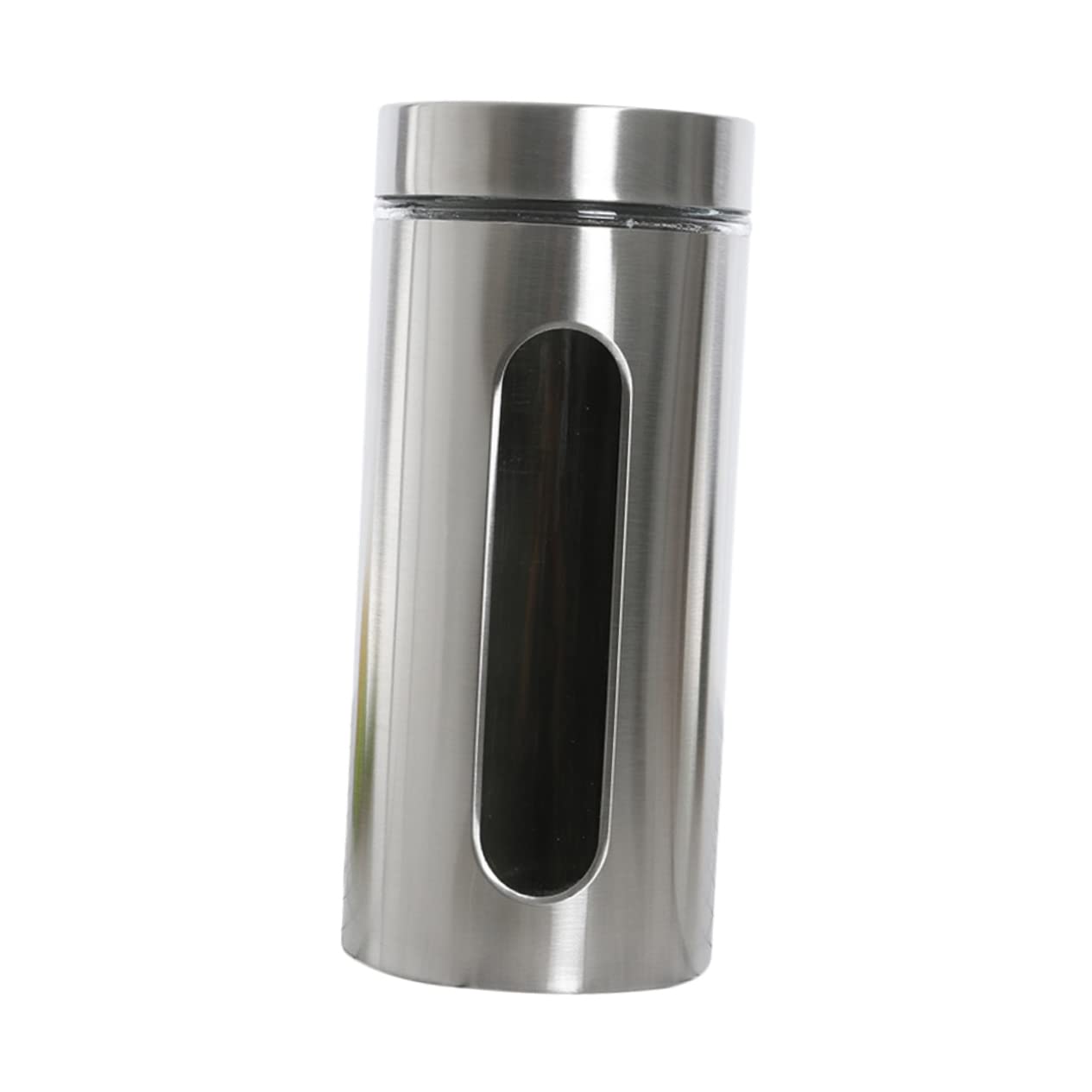 Cabilock Contenitore Alimentare Ermetico in Acciaio Inox e Vetro 950ml | Argento, Chiusura Affidabile, Mantiene la Freschezza, Metodo di Conservazione per Alimenti Secchi, Stoccaggio Cucina