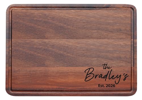 Tabla de cortar rectangular de madera personalizada miniatura 1
