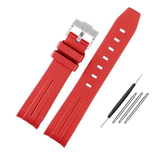 [X] J[uGhEHb`oh bNX ubN O[ EH[^[ S[Xg Fit For GMT VREHb`Xgbv Y Xgoh 20mm 21mm sobN uXbg(Red steel buckle,20mm