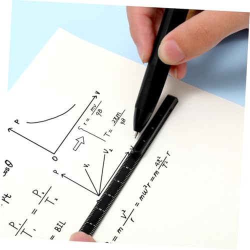 Bolígrafos de tinta gel 0.5mm punta fina negro 5 unidades miniatura 6