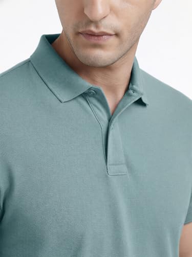 Image of Premium Cotton Pique Polo T-Shirt for Men | Half Seelves Regular Fit | Polo Neck - Ultra-Soft Breathable Fabric | Moisture Wicking