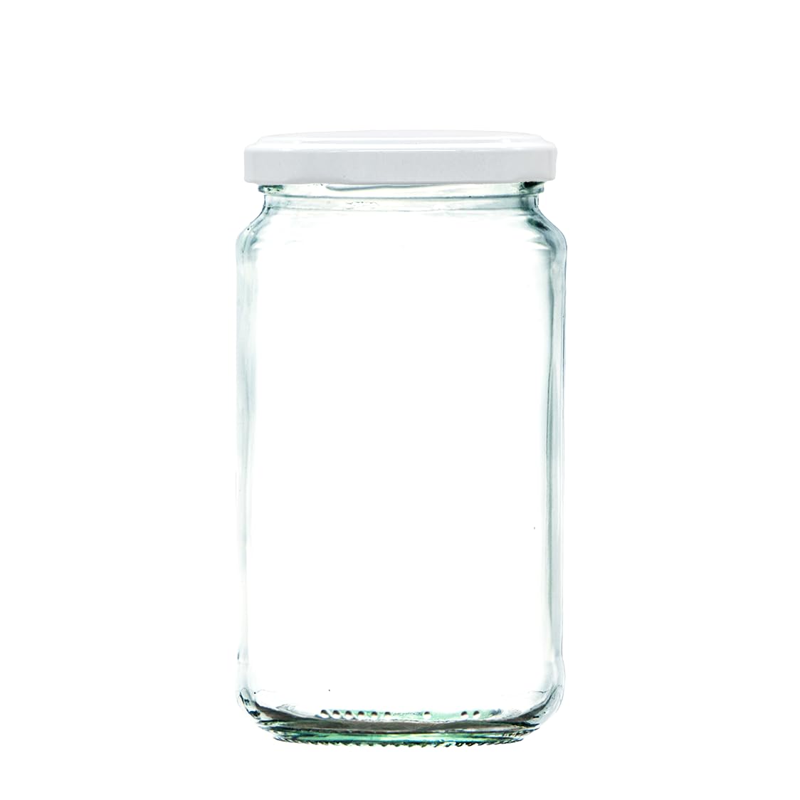 1lb / 370ml Glass Jam Jars with White Twist Lids | Pack of 12 | Perfect for Jam, Honey, Chutney and Preserves | Dishwasher Safe