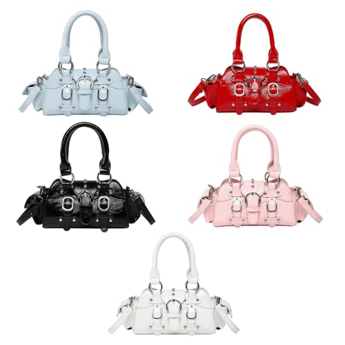 Women Bag Punk Styles Shoulder Bag PU Leather Handbag Fashion Crossbody Bag Top Handle Bag Trendy Commuting Bag3