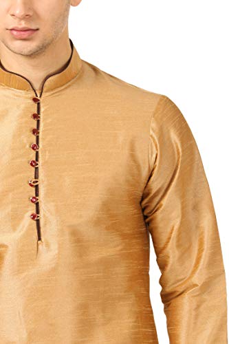 Image of Royal Kurta Men's Cotton Silk Dhoti Kurta (White)