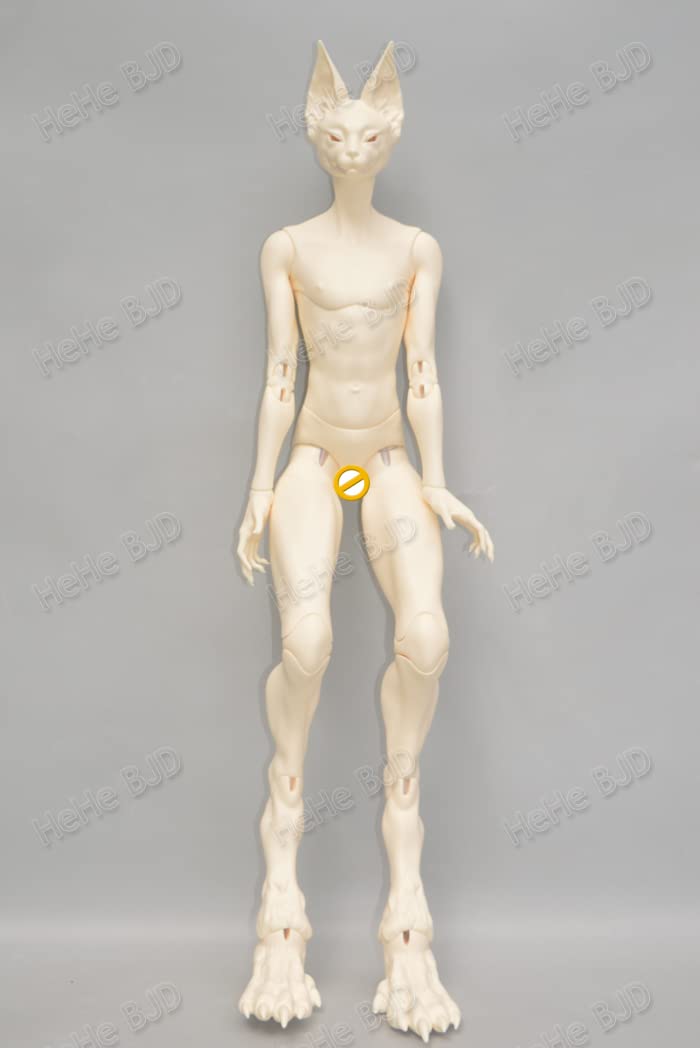 ТоуAE - BJD 1/3 Fox nine fantasy Ԁoll free eyes animal body size 1/3 fashion bjd on sales (Light Tan Face make up)