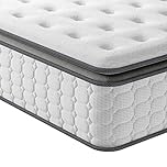 Vesgantti European Double Mattress 140x200 cm - 10.6 Inch Pocket Sprung Mattress with Breathable Foam and Individually Pocket Spring - Medium, Upgraded Pillow Top Collection