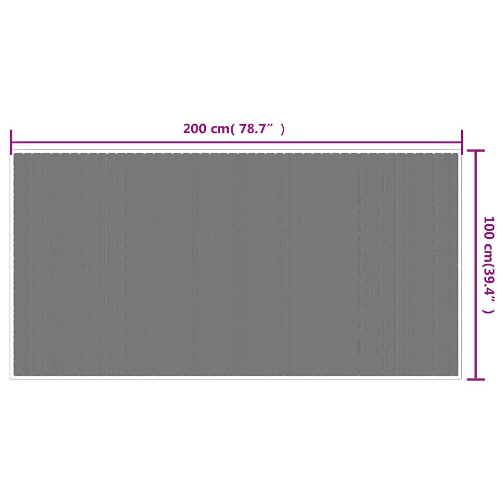 Dywan zewnętrzny do trawnika i ogrodu, kolor Aqua and White, 100 x 200 cm, dwustronny design, do domu i ogrodu
