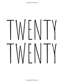 Twenty : 2020 Monthly Calendar Planner/ 12 Month Vision Board + Gratitude Journal - Weekly Schedule Agenda Task to Do Lists, Daily Habit Tracker, Personal Goal Setting Success Notebook - Inspirational