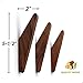 COCOYA 2Pack Wood Hooks Wall Mounted, Minimalist Easy Install Natural Real Walnut Cute Mid Century Modern Simple Rustic Home Foyer Entryway Decor, for Hanging Hat Cap Backpack Bag Coat Towel Clothes