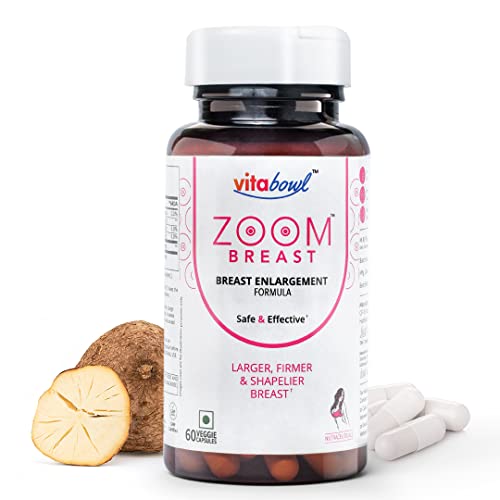 Vitabowl Pueraria Mirifica Capsules | Increases Breast Muscles, Hormonal Health & Reduces Menopause Symptoms | 60 Veg Capsules