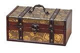 Vintique Wood Decorative Storage Box, 9 by 6 by 4-Inch