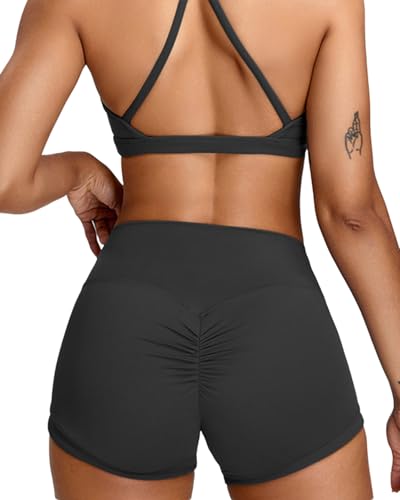 Womens Butterlift High Waist Scrunch Butt Biker Shorts 3 Inches No Front Seam Workout Yoga Gym Booty Shorts4