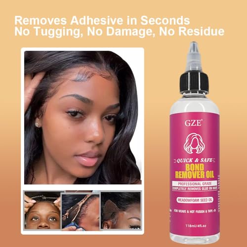 image for GZE Bond Remover Oil, Quick & Safe Formula with Meadowfoam Seed Oil - 