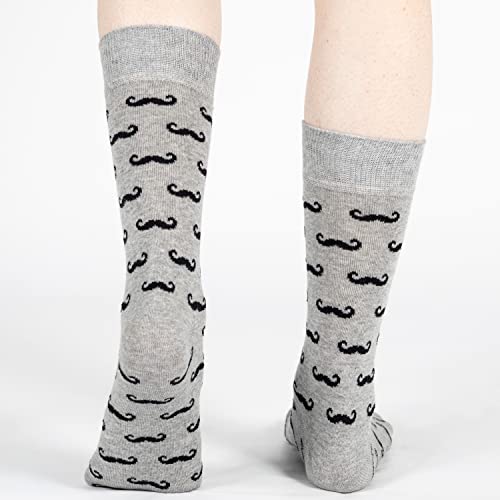 Image of Mysocks Unisex Extra Fine Combed Cotton Crew Socks |Colourful Designs | Seamless Toe | Make Your Steps Enjoyable