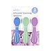 Ubbi Silicone Baby Training Spoons, 3-Pack Soft-Tip Self-Feeding Utensils for Baby-Led Weaning, Easy-Grip Toddler Spoons, BPA-Free, Dishwasher Safe