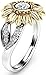 Finecreation_usa !! 2.50Ct Round Cut Lab Created White Diamond Bezel Set Woman's Flower Engagement Ring 14K White Gold Finish (All Ring Size Available) (yellow, 7)