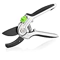 WORKPRO Garden Anvil Pruning Shears, 8" Garden Pruning Scissors Heavy Duty with Ergonomically Design Handle, Labor-Saving Garden Clippers Hand Tools for Thick Dry branches and Dead Plants