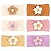 CAVETEE 6 PCS Flower Headband for Baby Girls, Cute Toddler Hair Band Soft & Elastic Hair Accessories for Girls