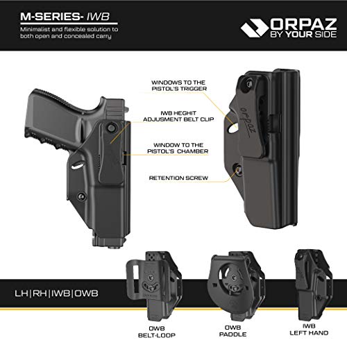 Orpaz Glock 43 Holster Iwb Holster Glock 43 Ccw Holster (Without A Owb Attachment) #TOP1