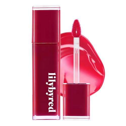 Image of lilybyred Bloody Liar Coating Tint | Korean Glossy Lip Stain, Vivid & Juicy Color, Syrupy Shine, Moisturizing, Long-Lasting & Smudge-Proof, Non-Sticky, Lightweight, 0.14 oz. (07 Daring Cherry)